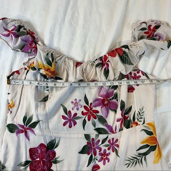 Old Navy Plus flutter Ruffle Neckline Knee Length dress size 1X - Picture 4 of 9